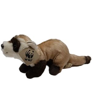 🍒 WWF Black Footed Ferret / Weasel Plush Soft Kids Toy